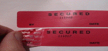 Tamper Tape Photo 2